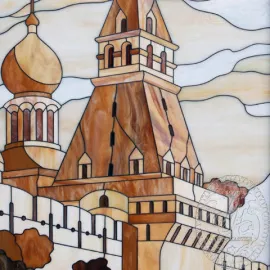 Витражи в окна «Москва Историческая» - комплект из четырех витражей