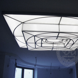 Фрагмент6: Витражные потолочные плафоны - светильники в стиле Техно