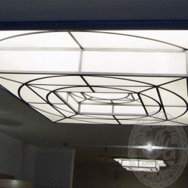 Фрагмент5: Витражные потолочные плафоны - светильники Техно